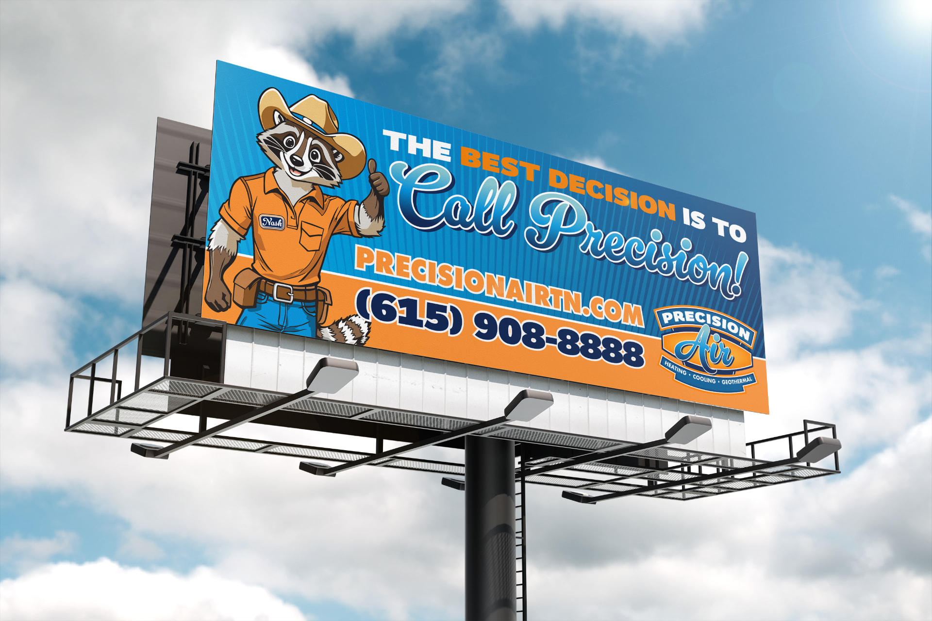 Precision Air billboard — Outdoor advertising