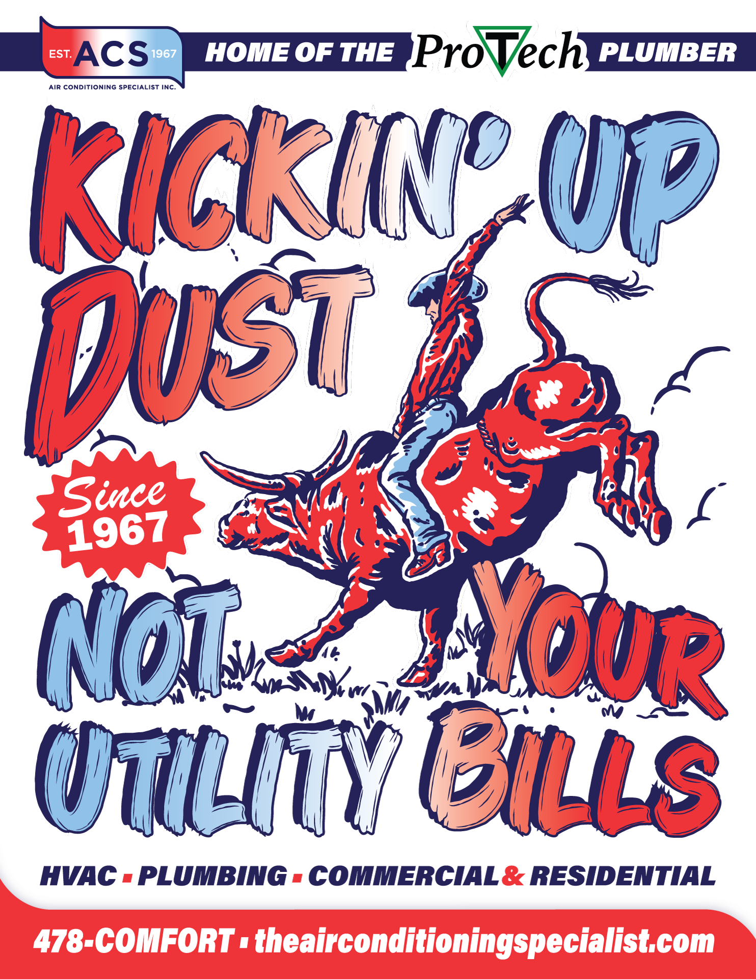 ACS Protech rodeo ad — Event & print advertising